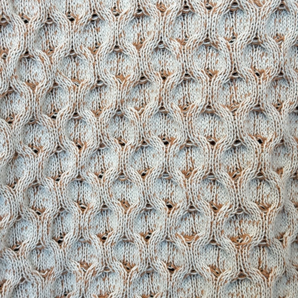 Brown and White Mock Turtleneck Pullover Sweater from Knox Rose - Picture 2 of 7